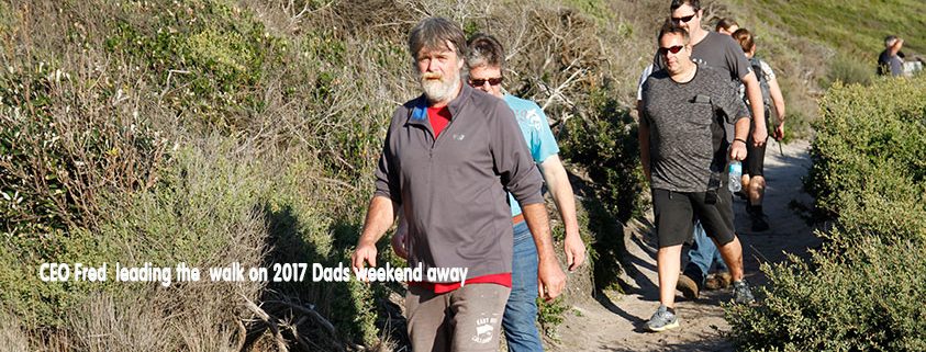 Fred leading the Dads on 2017 weekend away