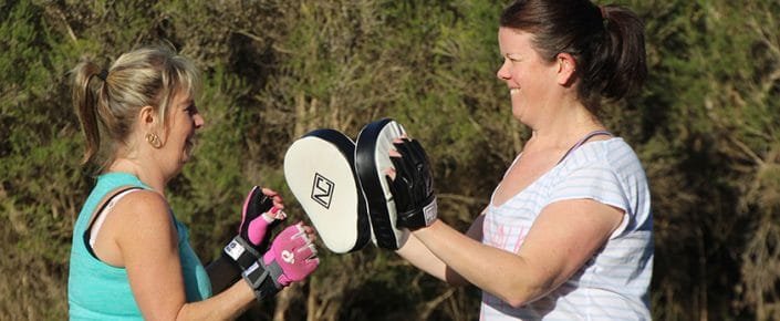 Inverloch Carers retreat boxing session